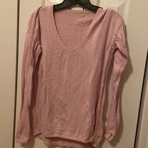 Lululemon pink lightweight sweater.